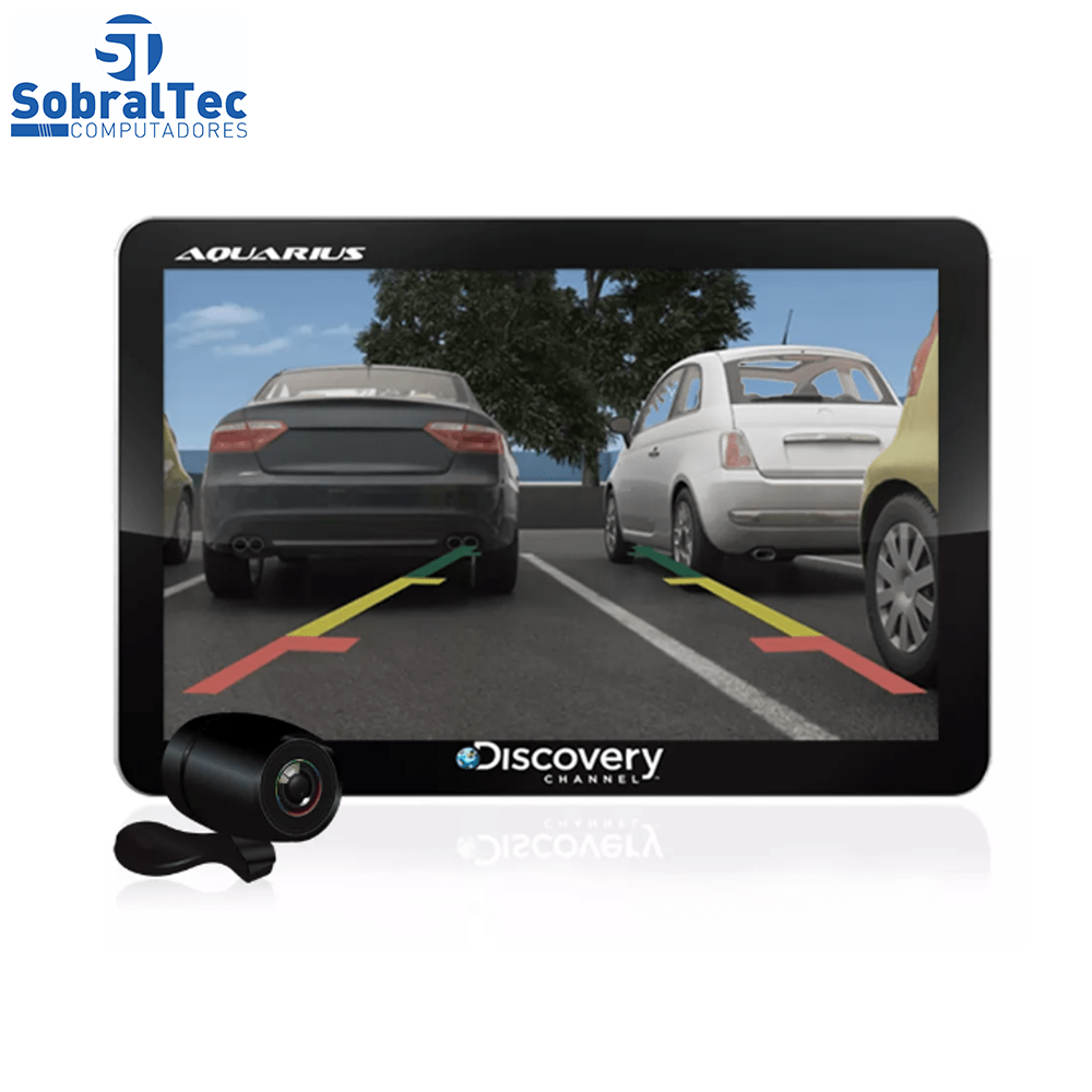 GPS Automotivo Aquarius Guia Quatro Rodas Slim Tela 4.3” Touch Screen