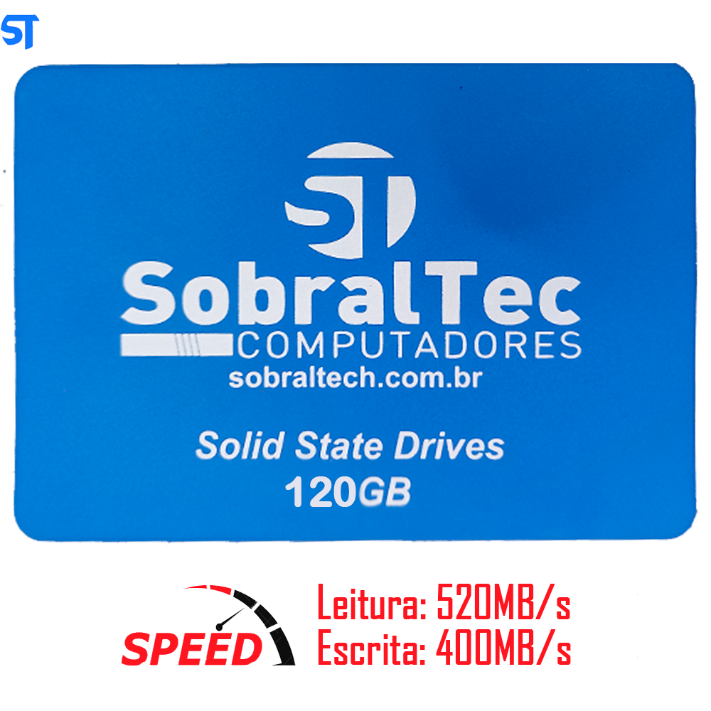 Computador Core i5, Gabinete C3Tech, Fonte 350W, Placa Mãe Goline GL-H110, Memória RAM 4GB DDR4, SSD 120GB ST, HD 500GB