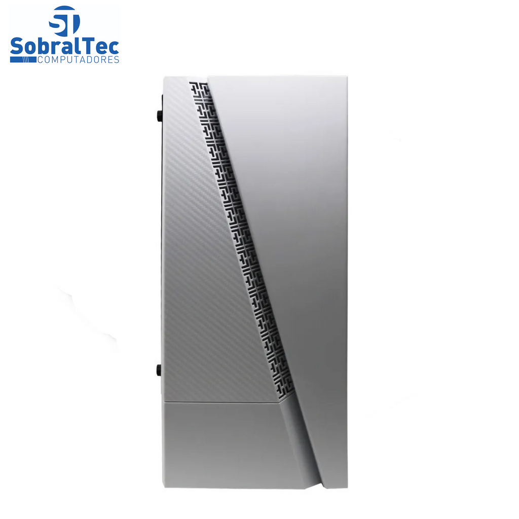 Gabinete Gamer BG-018W Branco Bluecase - S/ Fonte Lateral Em Vidro LED RGB  USB 3.0 Frontal