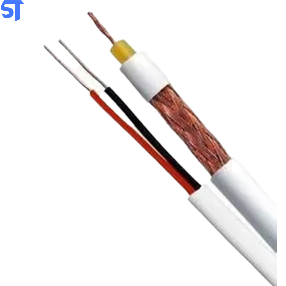 Caixa de Cabo Coaxial Para Cftv 4mm + Bipolar Condutti Master 100 Metros