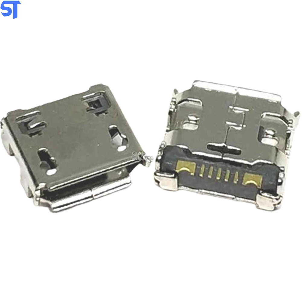 Conector de energia para Samsung C3322 Conector USB Micro soquete Dip4