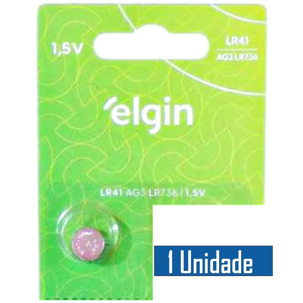 Bateria Alcalina LR41 (Unidade) Elgin ELE000000082261