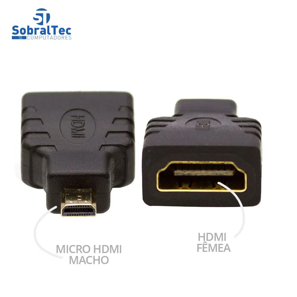 Adaptador HDMI Fêmea Para Micro HDMI Macho - Exbom