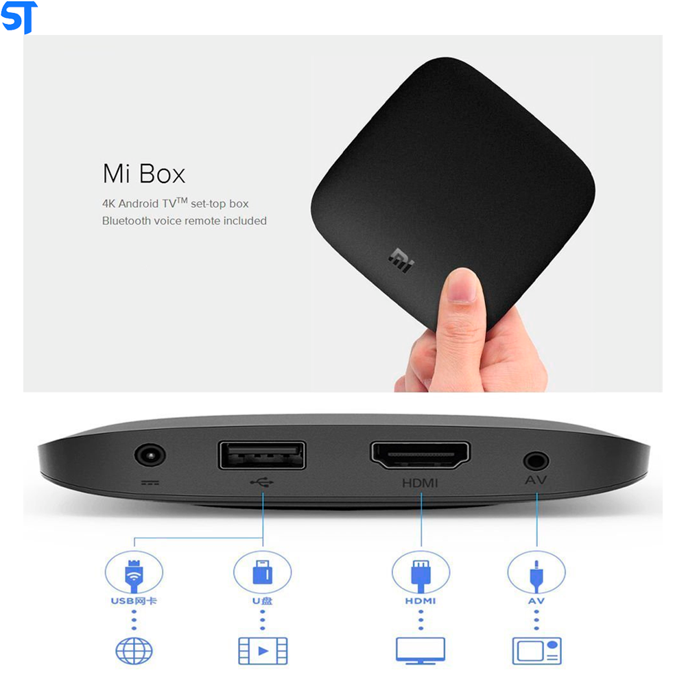 Tv Box Mi Box S Xiaomi Ultra Hd 4k Hdmi-Usb-Wifi M19a-Mdz-22-ab