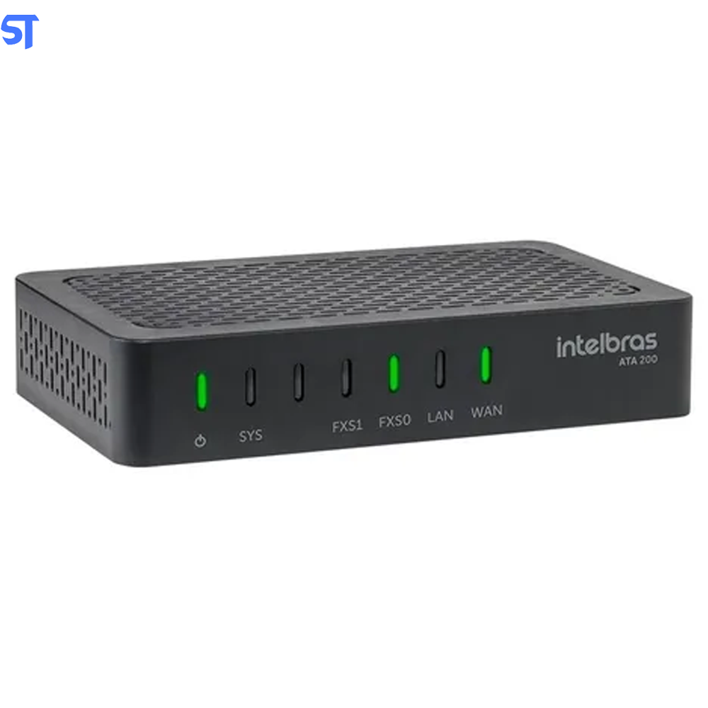 Adaptador Conversor De Protocolo Ip Ata 200 Voip Intelbras