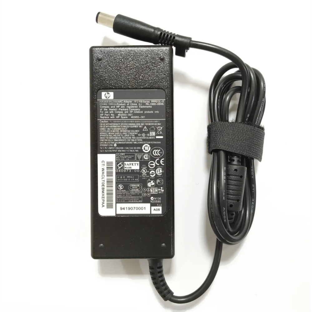 Fonte Notebook Hp 19,5v 4,62a 90W -PA1900 N136 -Plug Gr. (7.4 x 5.5)