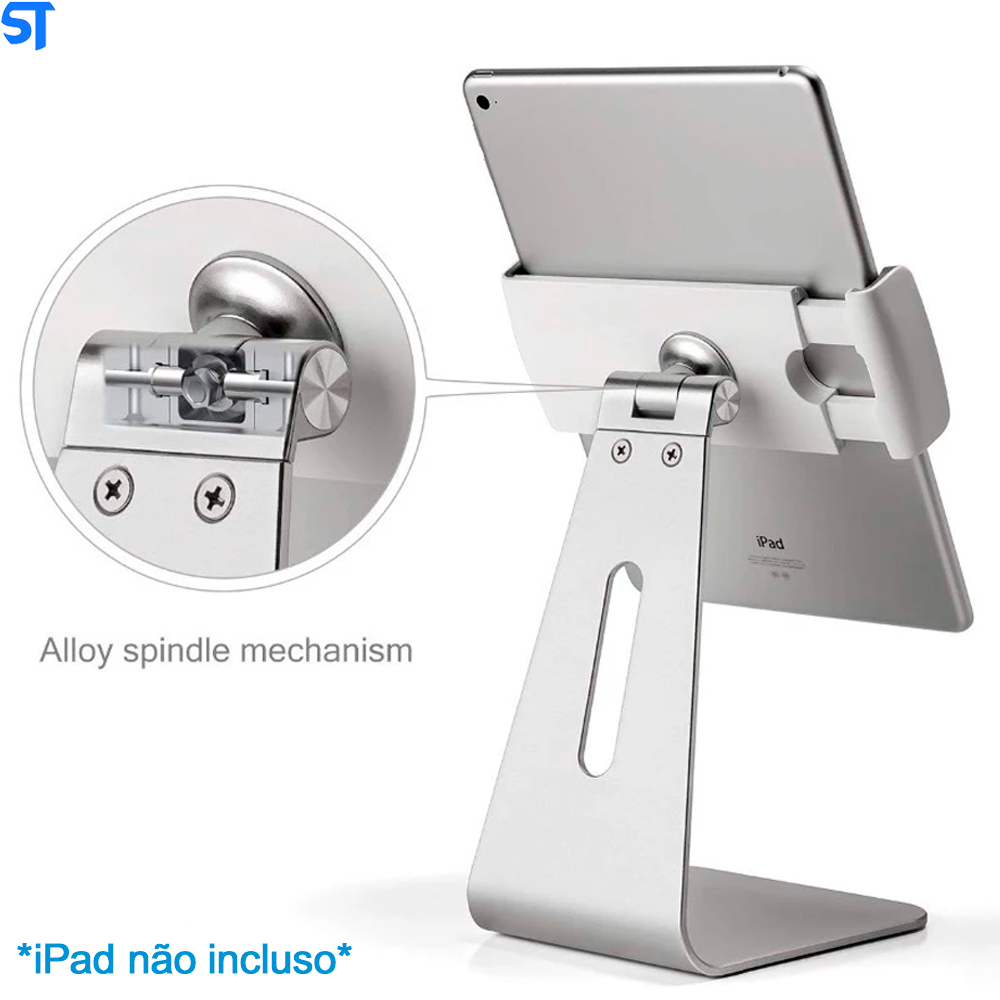 Suporte De Alumínio Regulável Até 180° Para iPad Mini Pro Surface