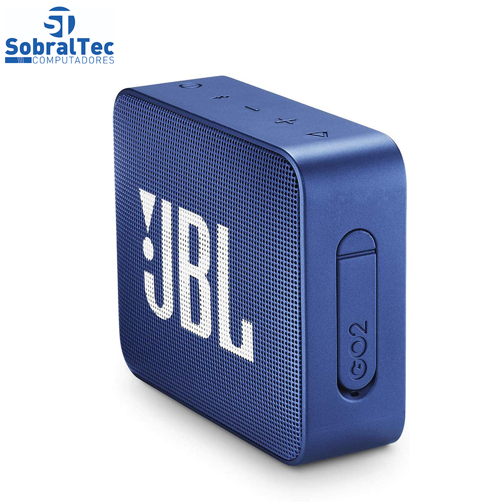 Mini Caixa de Som JBL GO 2 Bluetooth - Portátil 3W à Prova de Água- Azul