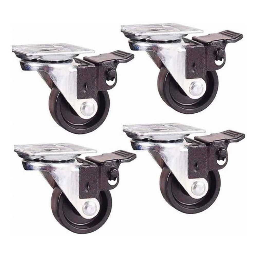 Kit Rodizio Com 4 Unidades Ate 40 Kg com Trava Max Eletron 3756