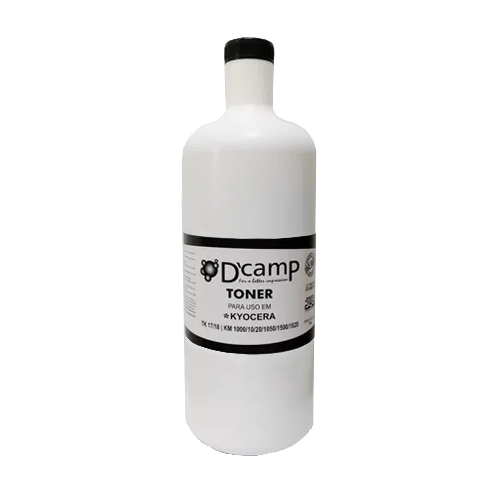 Refil Toner D'camp Kyocera 1 Kg | TK 17/18 | KM 1000/ 10/20/ 1050/ 1500/ 1820