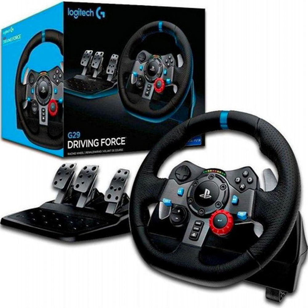 Volante Logitech G29 Driving Force para PS5, PS4, PS3 e PC - 941-000111