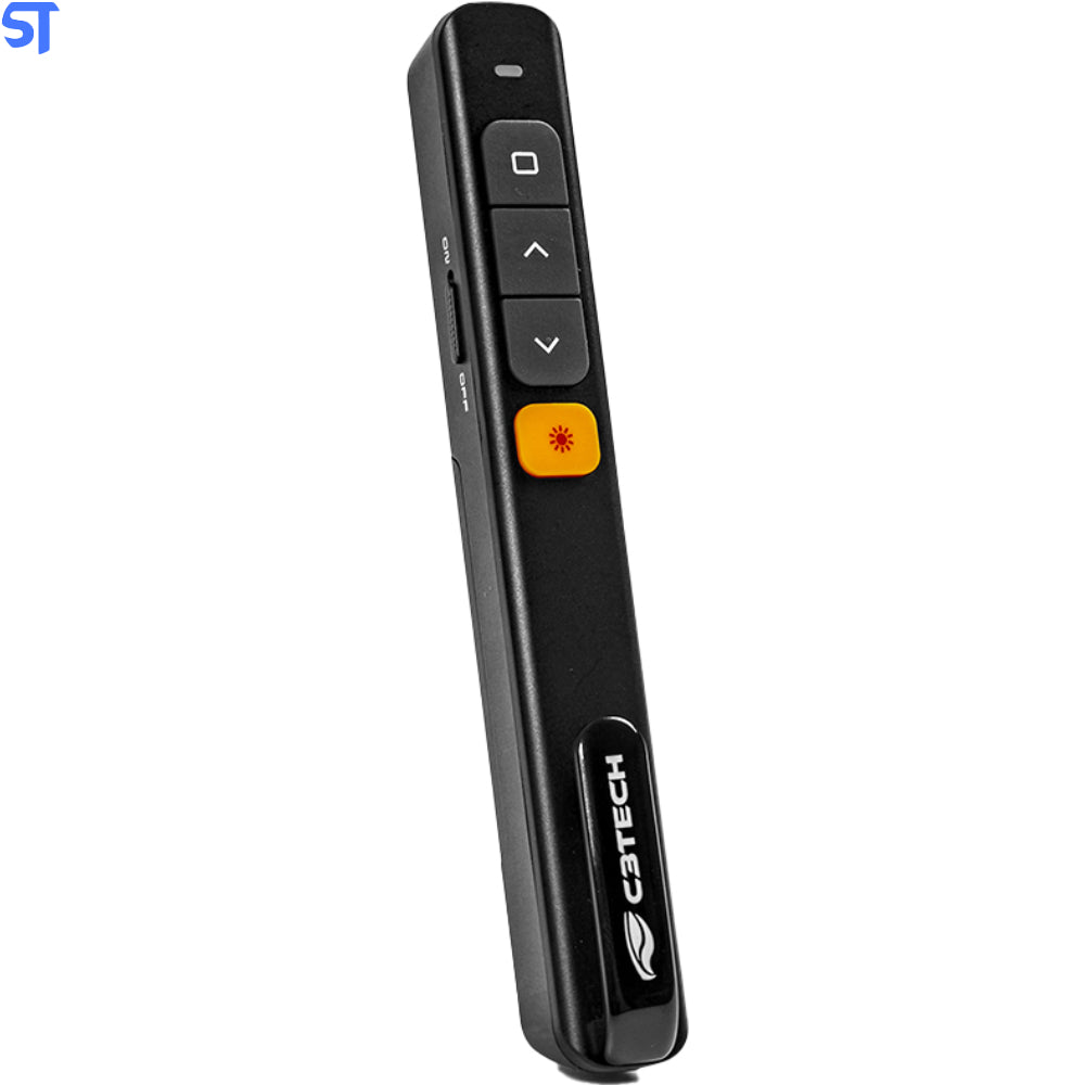 Apresentador de Slide Sem Fio Preto Ap-200 -C3Tech