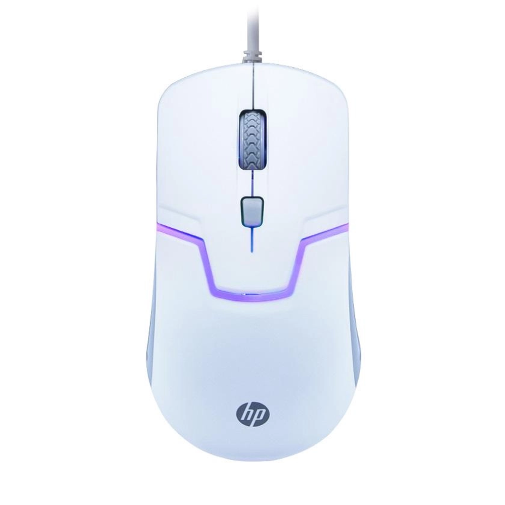 Mouse Gaming Hp M100 Usb 1600dpi - Branco (Com Fio)