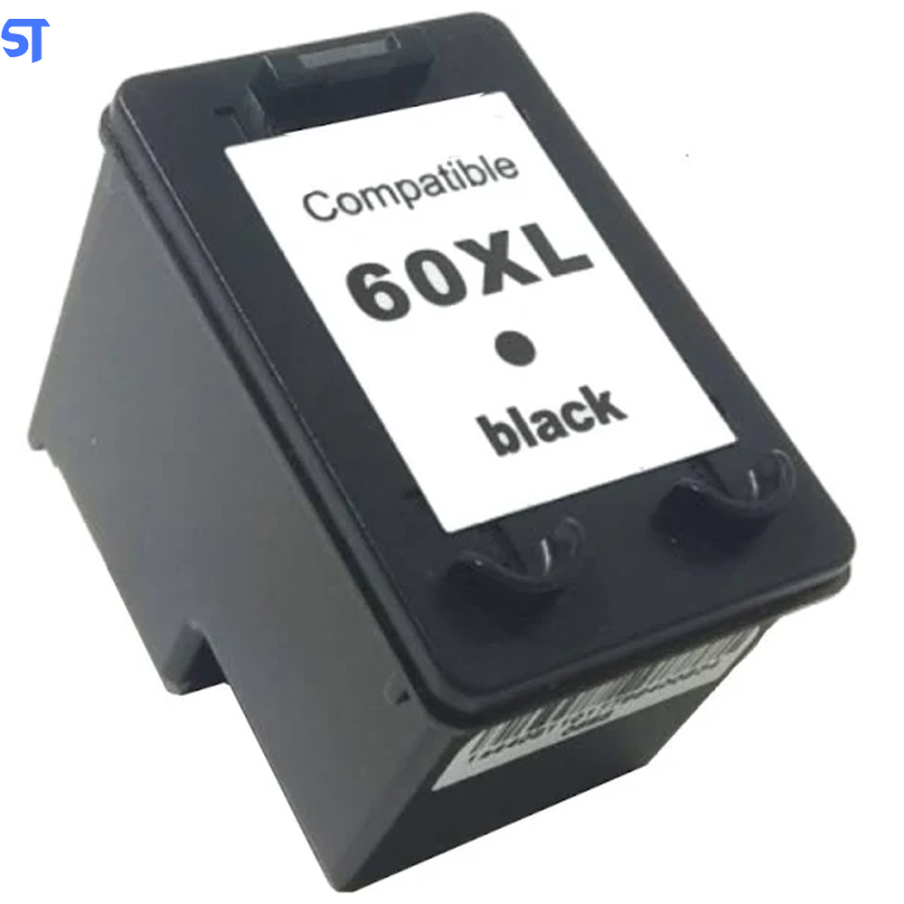 Cartucho De Tinta 60XL Black Compatível Com Hp Deskjet 60 Preto C4680 10ML
