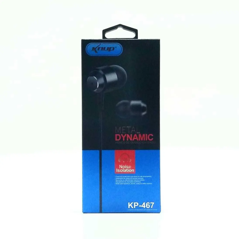 Fone De Ouvido Metal Dynamic Knup KP-467