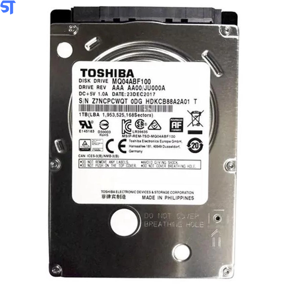 HD Interno Notebook Disco Rígido 1TB Toshiba Mq04Abf Series Mq04Abf100 1Tb