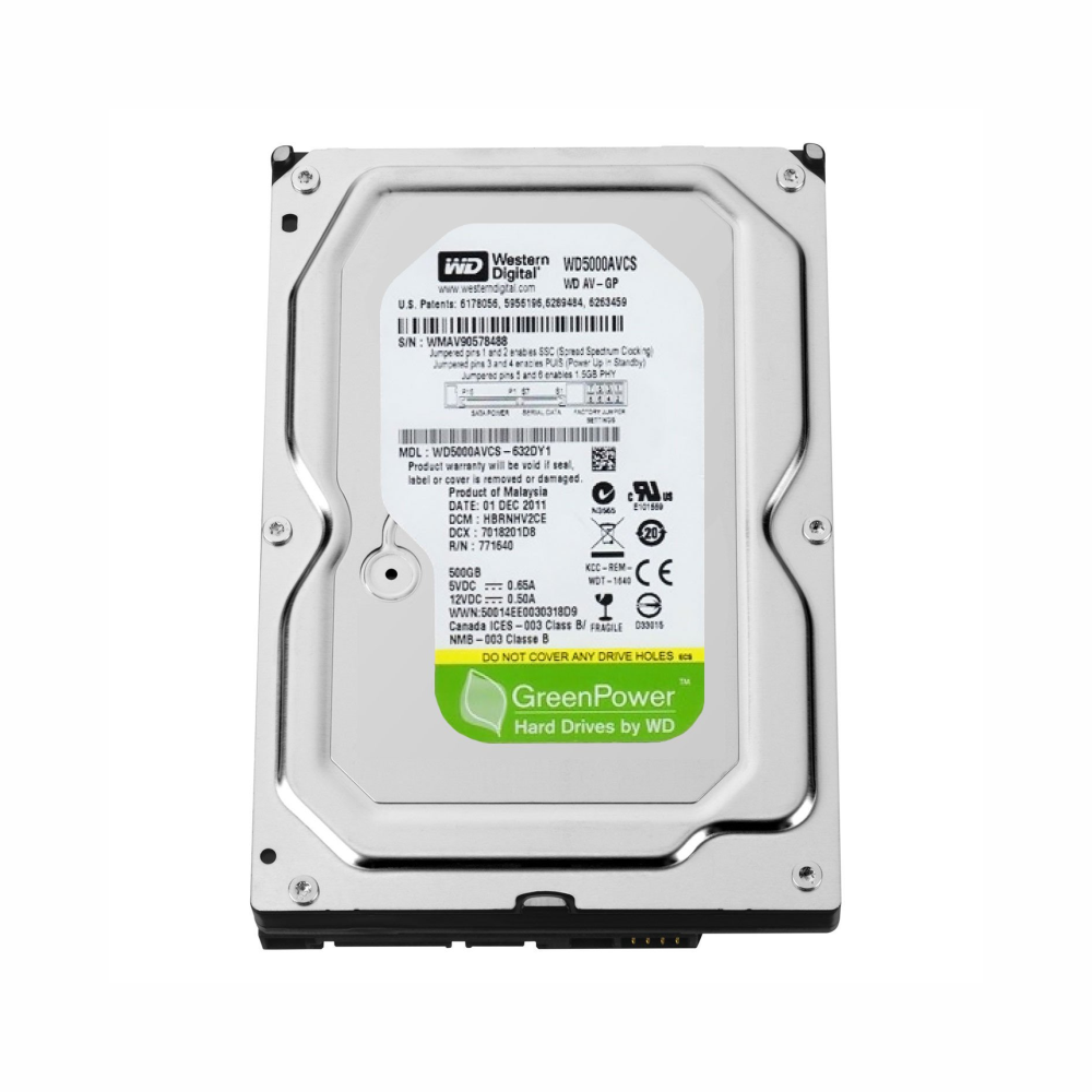 Hd Interno Desktop 500gb Wd5000avcs Pull - Western Digital