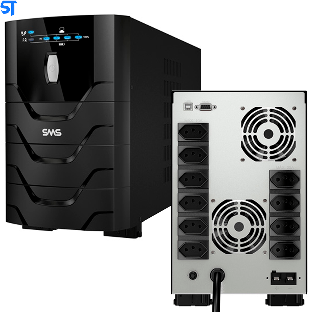 Nobreak SMS 3000VA NG Power Vision II Entrada Bivolt Saída 115V