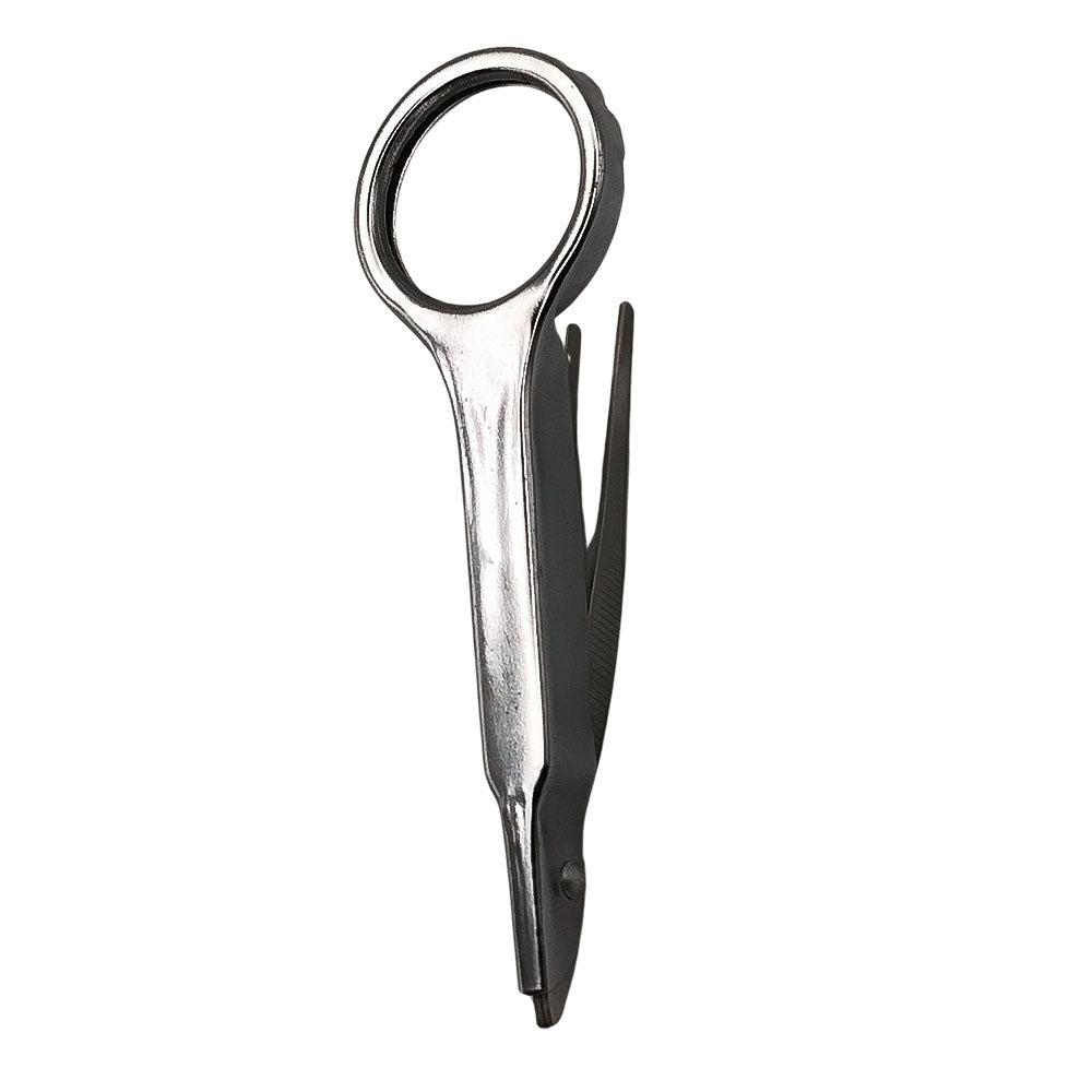 Pinça Reta Com Lupa  Ajustável BrCabo