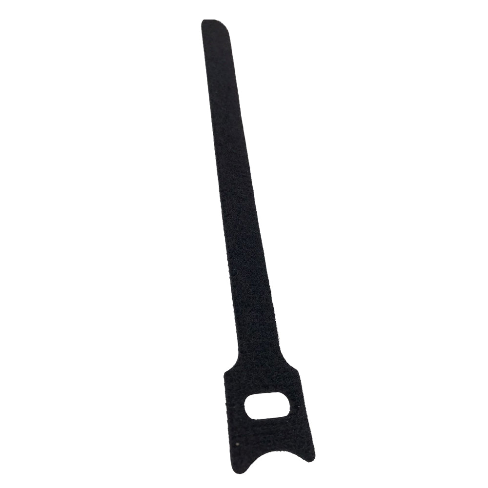 Fita Organizadora De Fios E Cabos 2cmX20cm Com Velcro Preto BrCabo