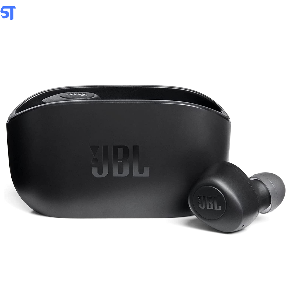 Fone de Ouvido Sem Fio Intra Auricular JBL Wave 100TWS, Bluetooth, com Microfone, Recarregável USB-C, Preto - 28913513