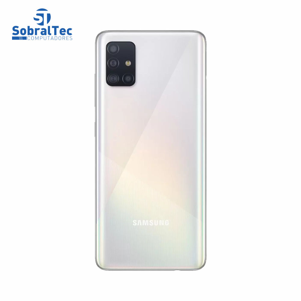 Smartphone Samsung Galaxy A51 128GB Branco 4G - 4GB RAM 6,5” Câm. Quádrupla + Câm. Selfie 32MP