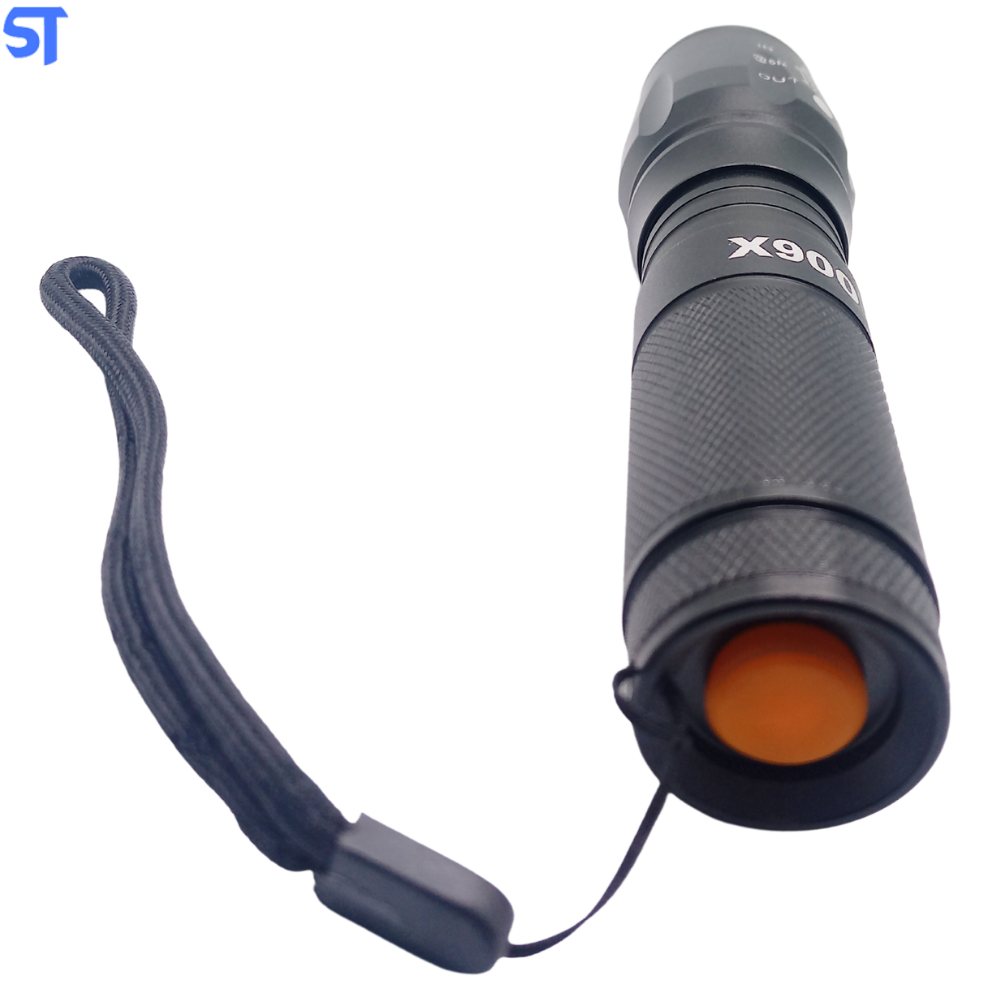 Lanterna Tática Multifuncional Led USB Recarregável Peining X900- P-18