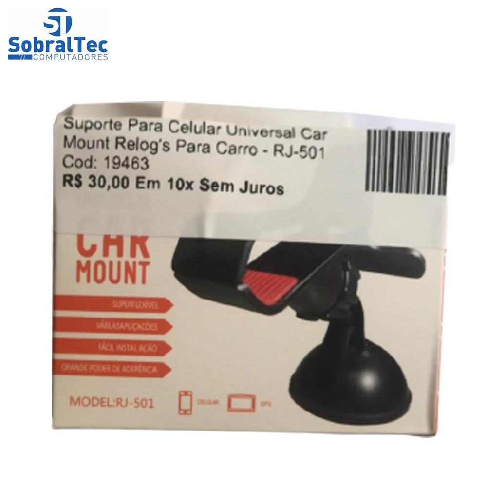 Suporte Para Celular Universal Car Mount Relog's Para Carro - RJ-501