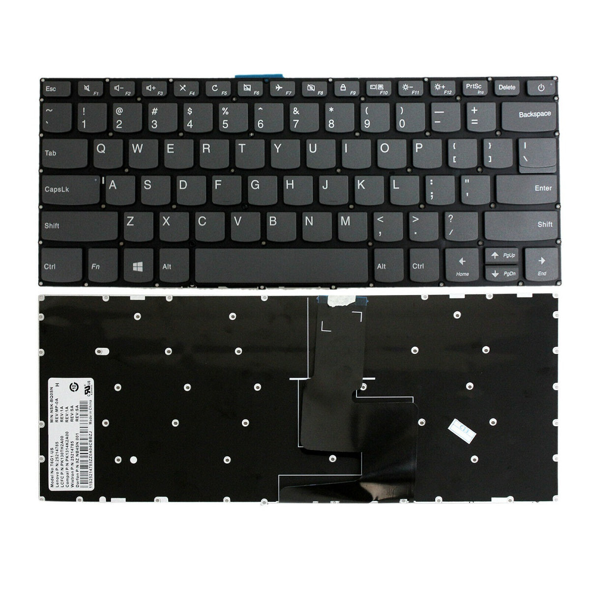 Teclado Notebook Lenovo Ideapad 320-14ikb-80yd B320-14ikbn Power Br Le 320-14 Pn