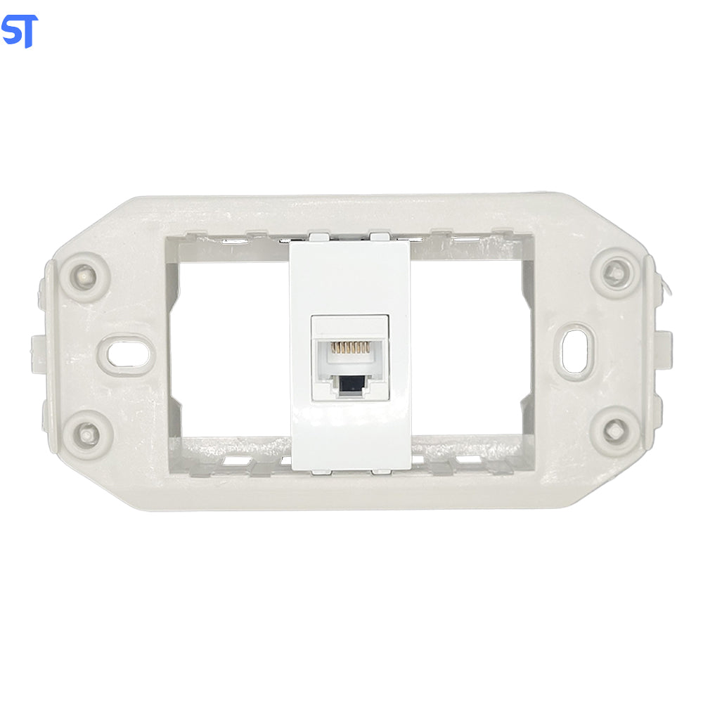 Conjunto Tomada Rede RJ45 Romazi 4x2