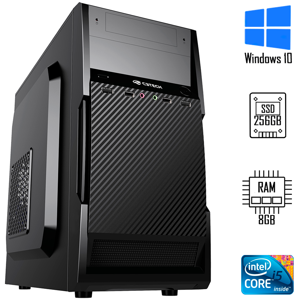 Computador Intel Core  i5- 3470  -HD SSD 256GB- Memória Ram DDR3 8GB -SobralTec