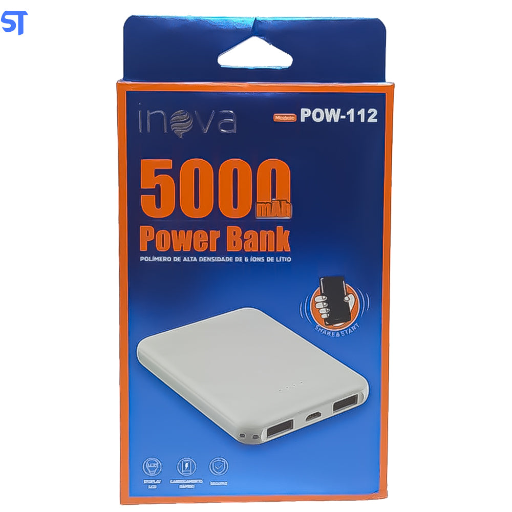 Carregador Portátil Power Bank Inova 5000mAh POW-112