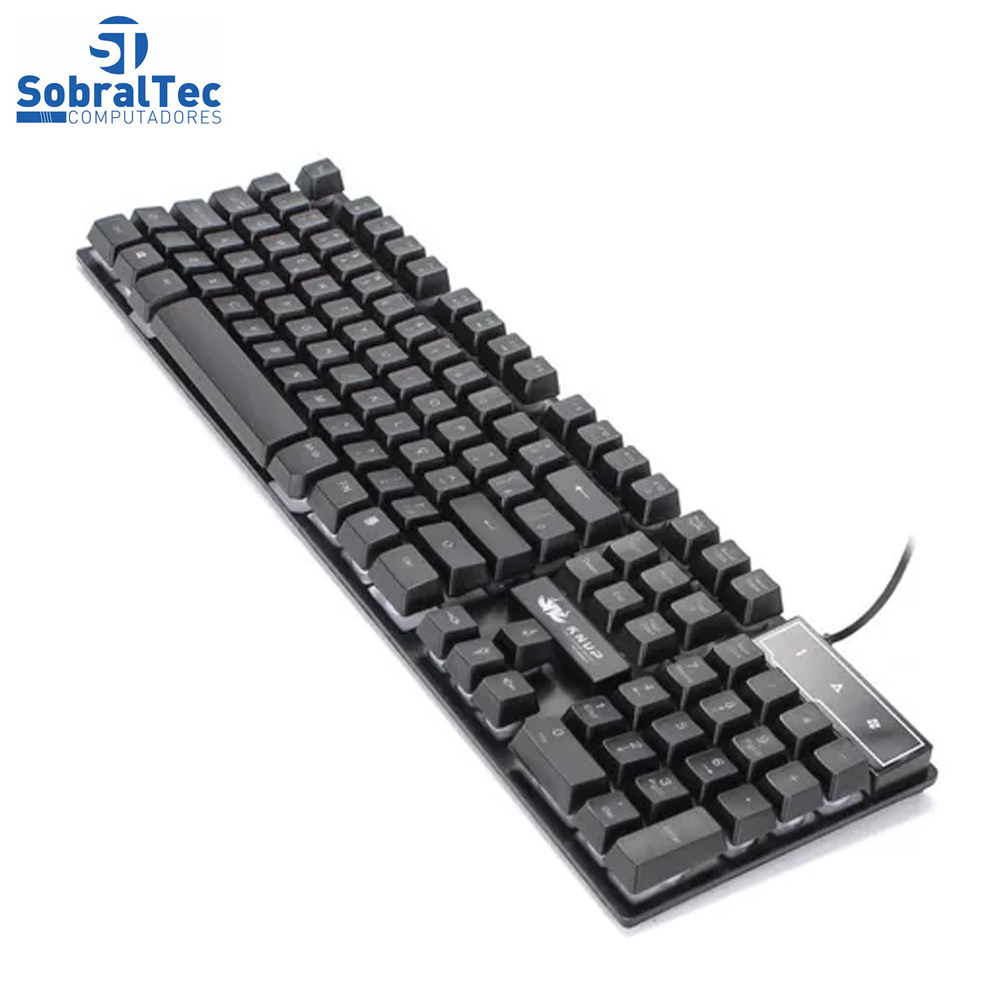 Teclado Gamer USB LED Com 3 Cores KNUP KP-2043A