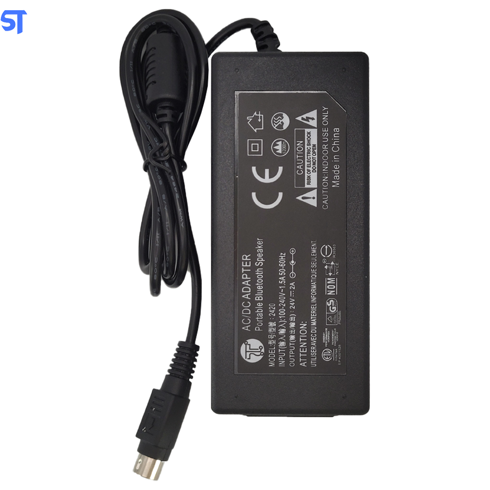 Fonte Para Impressora 24V 2A 60Wh AC/DC Epson, Samsung, Gprinter