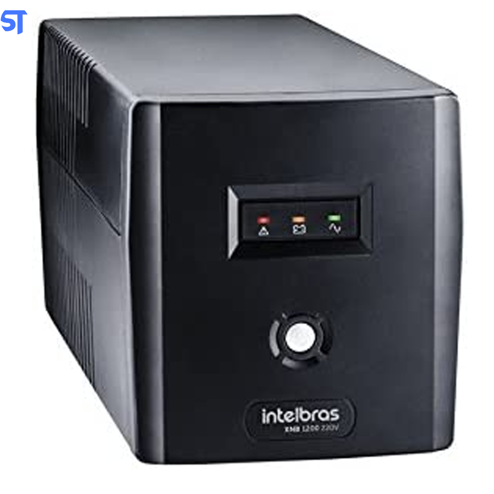 Nobreak Interactive, Intelbras XNB 1200VA/ Saída 220V, Com 6 Tomadas Preto