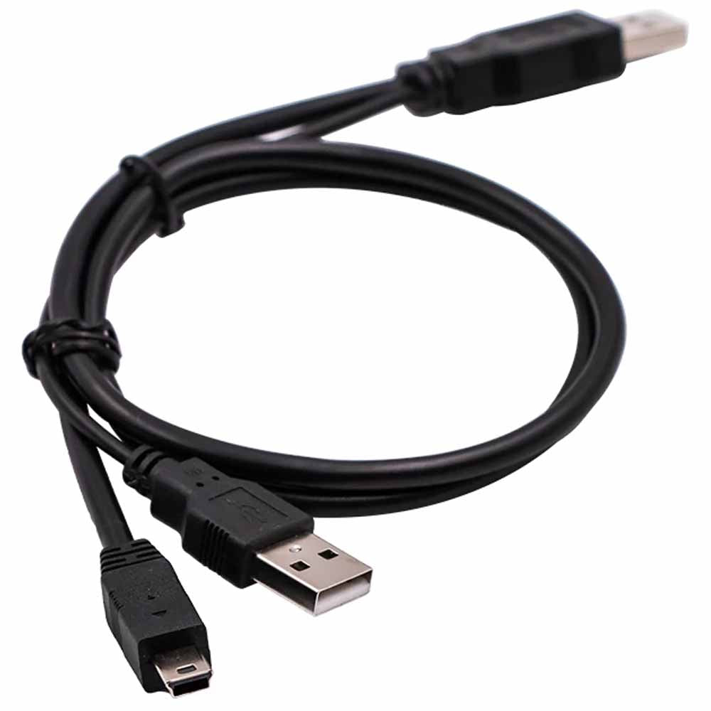 Cabo 2 USB A Macho x 1 Mini USB B Macho