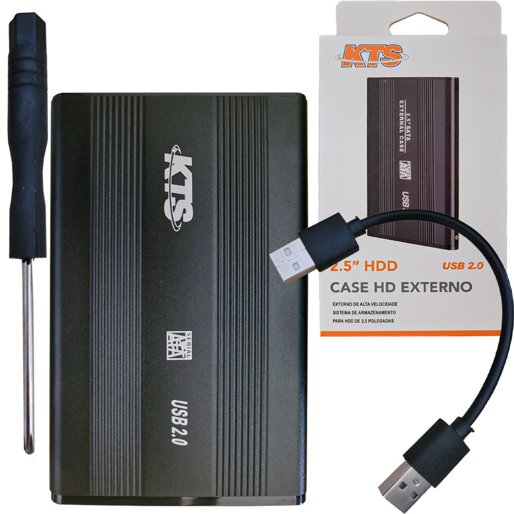 Case Para HD 2.5 Externo USB 2.0 2.5