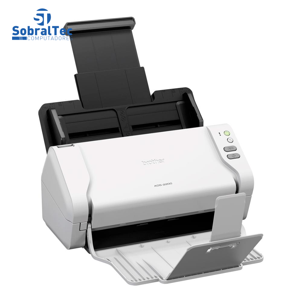 Scanner De Mesa Brother Digitalização Frente e Verso Duplex Conexão Usb ADS-2200