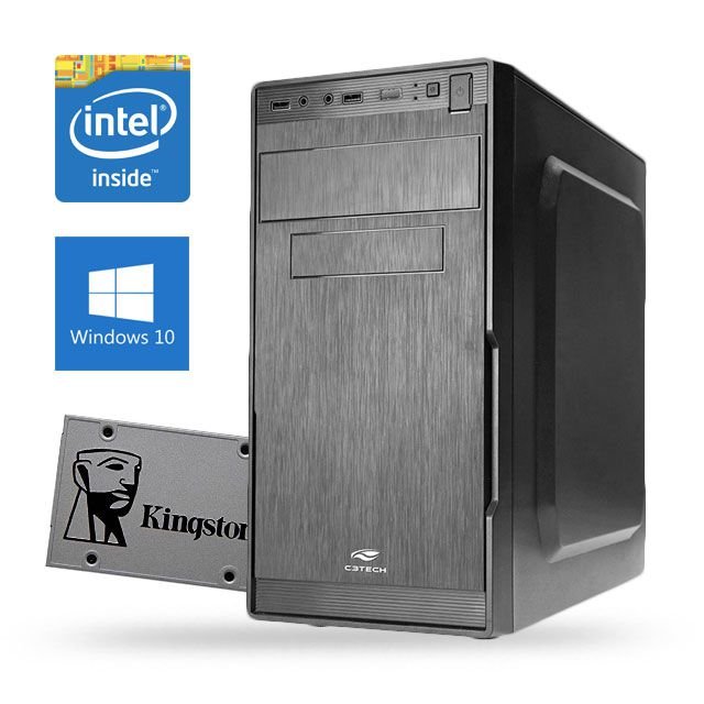 Computador SobralTec Core i-3 3220 SSd 480Gb Memória Ran 4 Gb-Tecaldo e Mouse Pro-1356