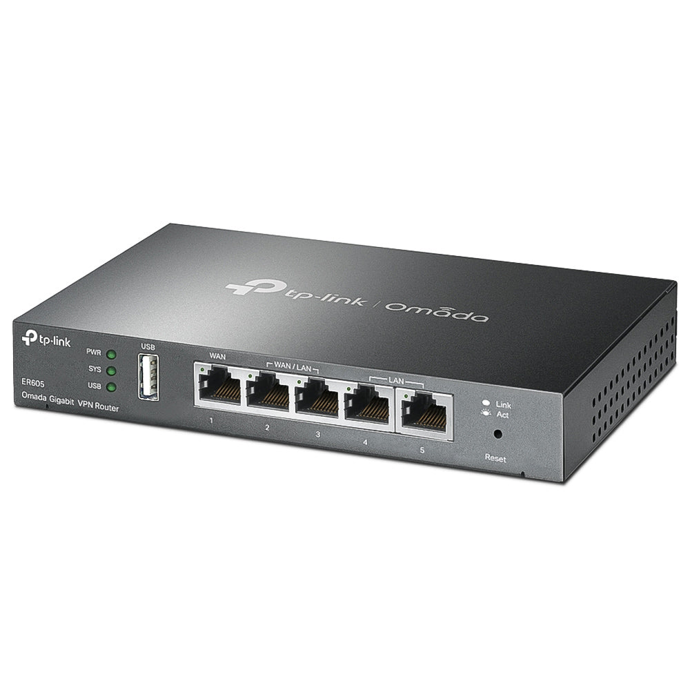 Load Balance Roteador Vpn Gigabit Router Tp-link Omada ER605 TL-ER605 SMB Multi-Wan Gigabit, Safestream