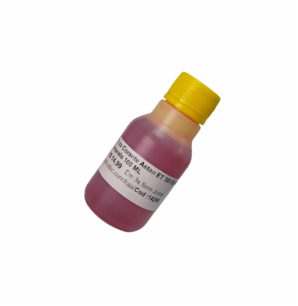 Tinta Corante Amarelo HP 100Ml Kit Wgtec