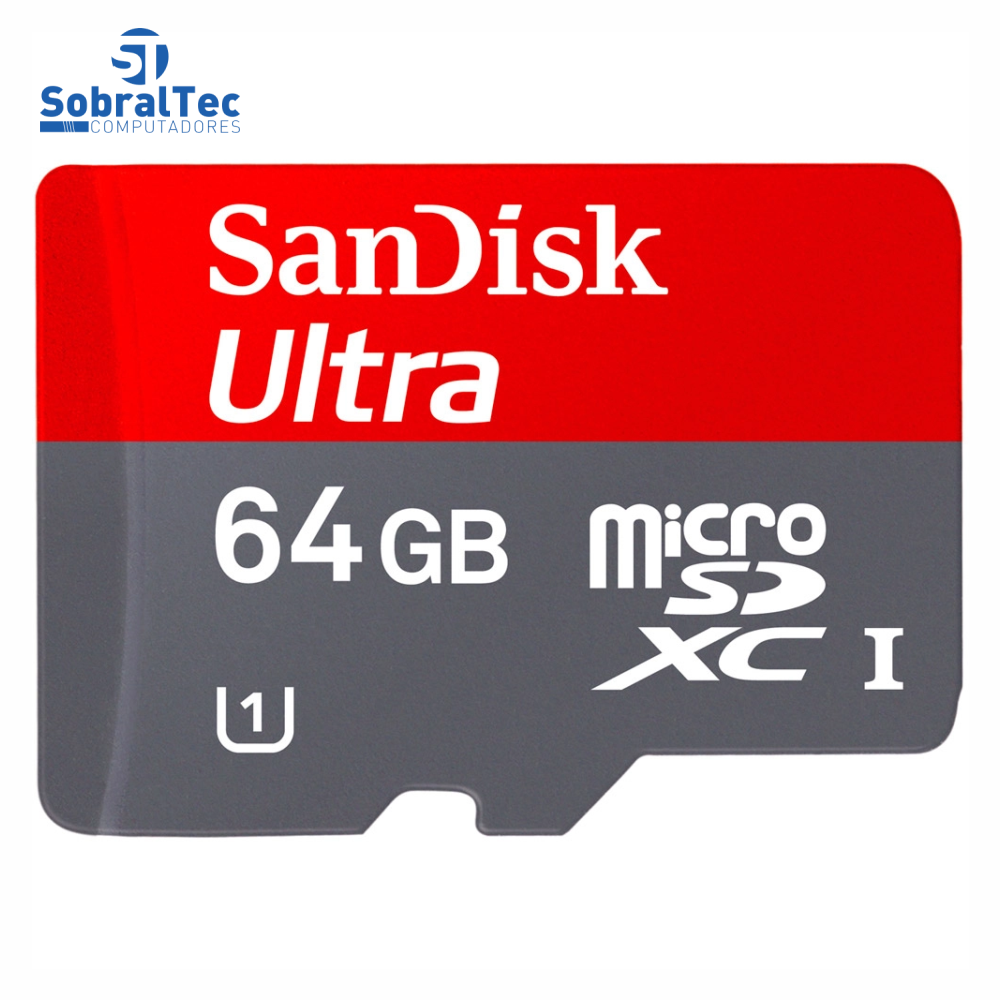 Cartão De Memoria Micro Sdxc 64Gb Ultra Sandisk SDSQUNC 064G ZN3MN