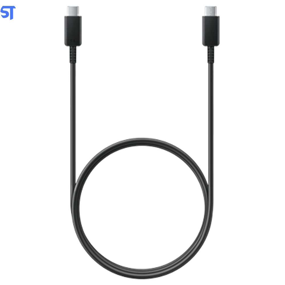 Cabo USB Rápido Tipo C para Tipo C 25W 2.4A - Preto 1 metro