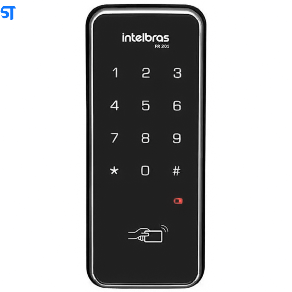 Fechadura Digital FR 201 Preto e Cinza Intelbras