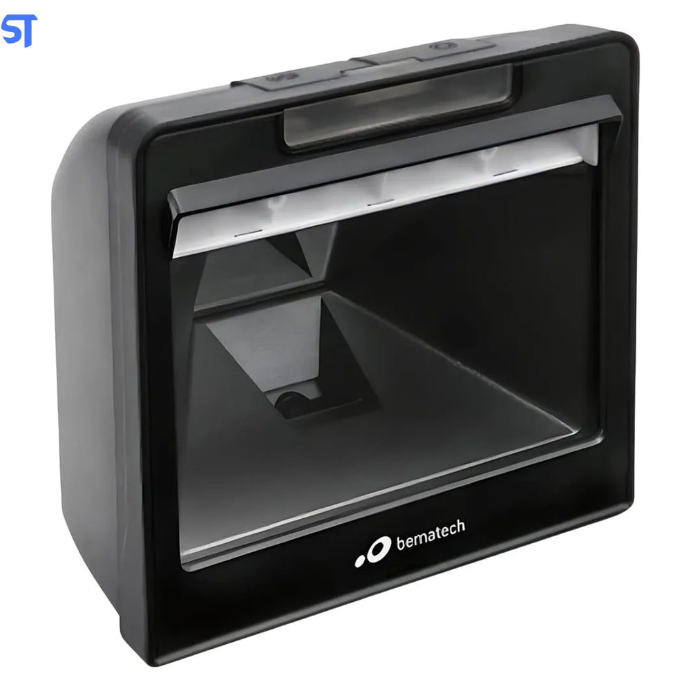 Leitor de Código de Barras de Mesa Fixo Bematech I-3200 Novo S-3200 1D e 2D, Imager, USB, Plug & Play, Preto
