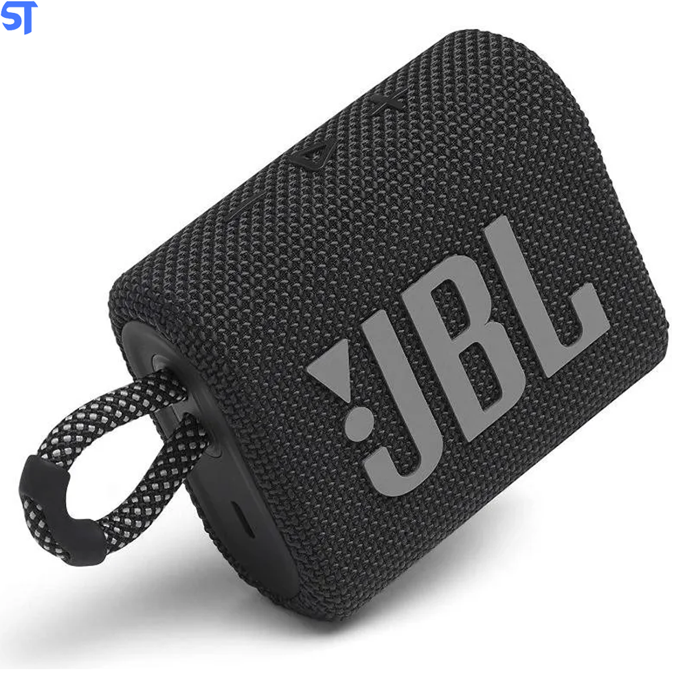 Caixa de Som Portátil JBL GO 3 Bluetooth 5.1 À Prova D'água e Poeira IP67 Preto
