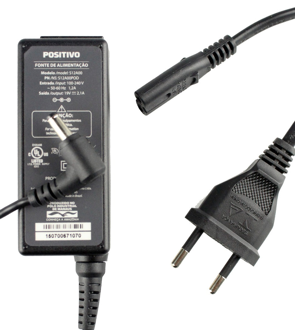 Fonte Notebook Itautec Positivo 19v 2,1a Pino 4.8mm X 1.7