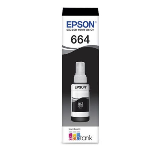 Refil de Tinta Epson Preto 4.000 Paginas  T664120 AL CoMPATÍVEL