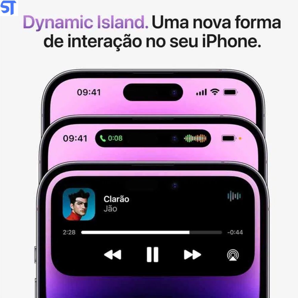 iPhone 14 Pro Max Apple (256GB) Roxo-profundo, Tela de 6,7