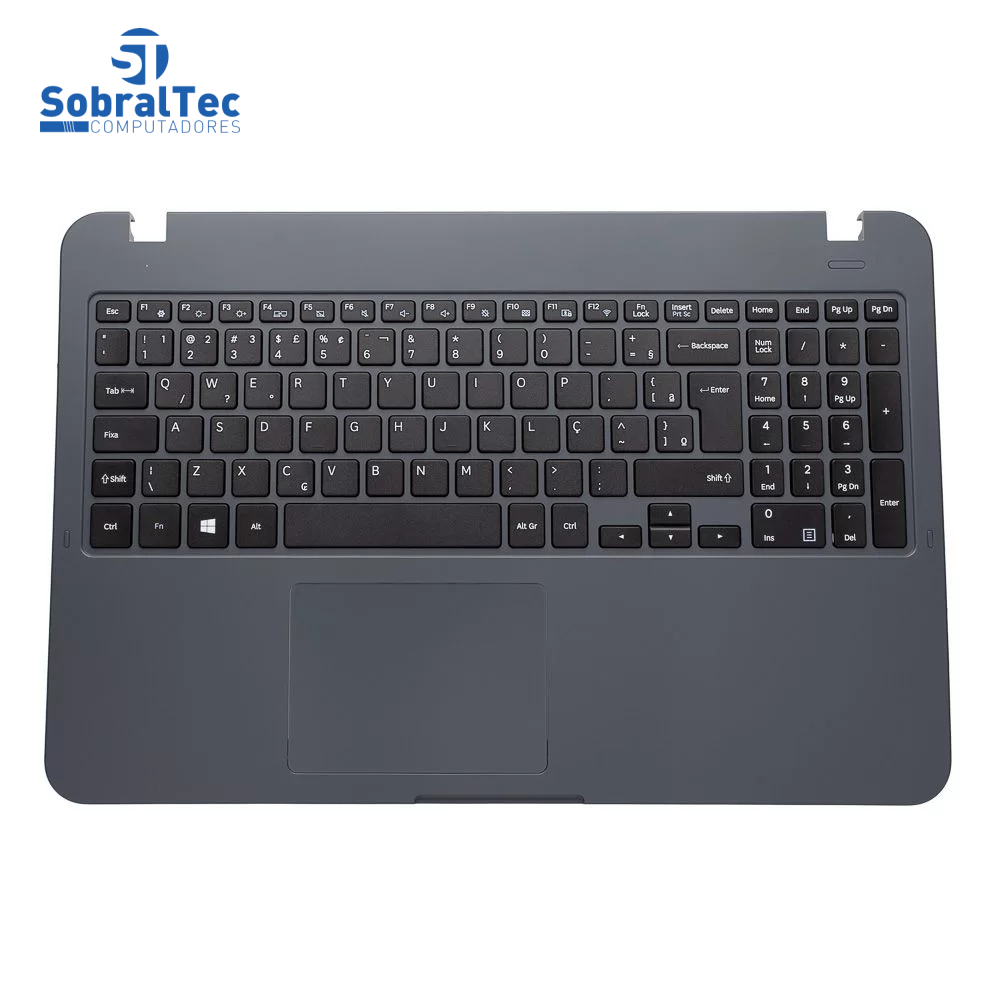 Teclado para Notebook Samsung Expert X41 NP300E5K Com Top Cover Cinza